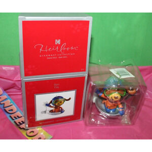 Carlton Heirloom Dog On Sled 2011 Son 11 05080011 Christmas Holiday Ornament